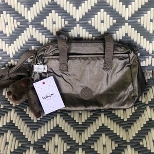 NWT Kipling Crossbody Purse- Metallic Pewter
